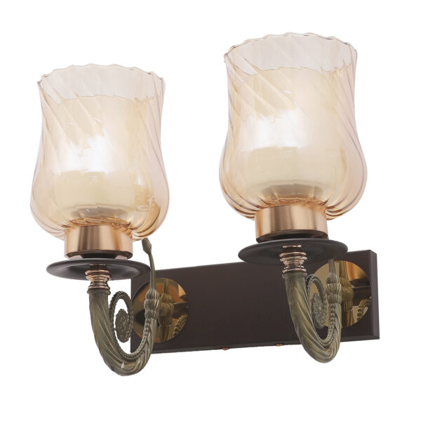 LEARC Designer Lighting  WROUGHT IRON RUSTIC FINISH WALL LIGHT WL3192