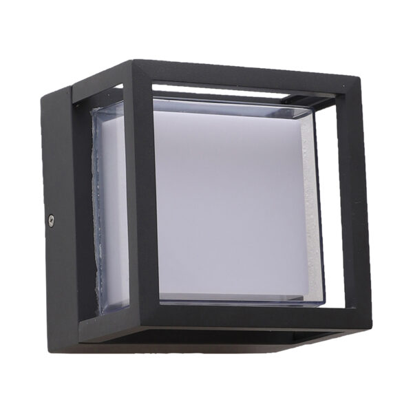 SUPERSCAPE aluminium 12 watt outdoor LED wall and ceiling light grey with top quality LED and driver with yellow light WL3271
