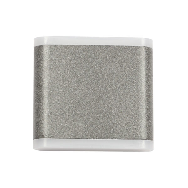 SUPERSCAPE premium aluminium 2 x 6 watt IP65 outdoor LED wall light grey with top branded LED and high quality LED driver 3K WL3287