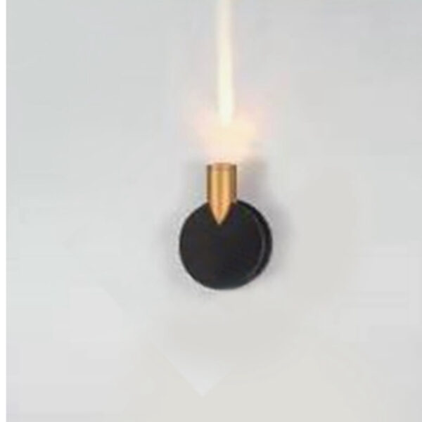 OUTDOOR WALL LIGHT BLACK GOLD ONE WAY 1 WATT 3K WL3304