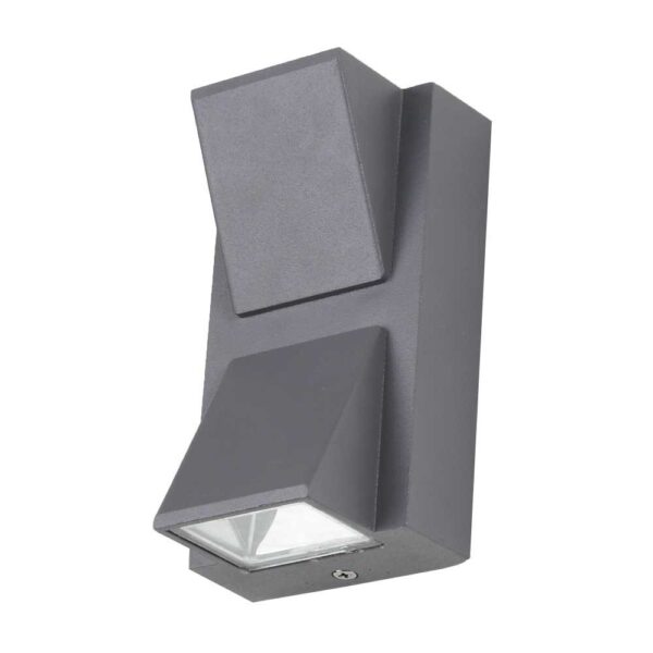 OUTDOOR WALL LIGHT GREY K TWO WAY 2*3 WATT 3K WL3318