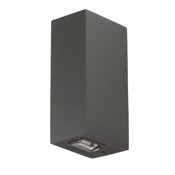 SUPERSCAPE Exterior Wall Light LED IP65 two way 2X5 watt with square lens for narrow beam with top branded LED and driver 3K WL3343-10W