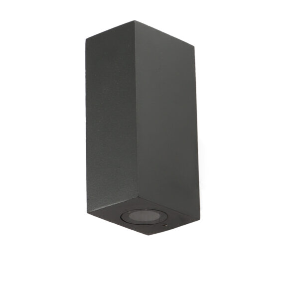 SUPERSCAPE premium Exterior Wall Light LED IP65 two way 2 x 1 watt with round lens with top branded LED and driver 3K WL3345-2W