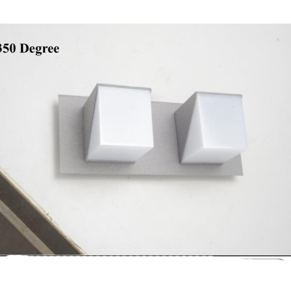 SUPERSCAPE premium aluminium exterior wall light modern adjustible angle 2 X 12 watt grey IP65 with top branded LED and LED driver WL3374