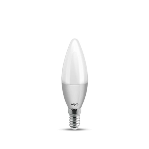 Wipro Garnet 5 watt Frosted Candle LED bulb N52002 E14 Warm White WP1157