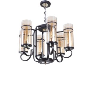 Wrought Iron Rustic Finish Chandelier