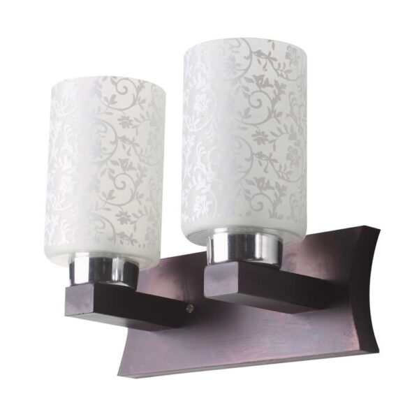 LEARC Designer Lighting Contemporary Glass Metal Wood Wall Light WL1922