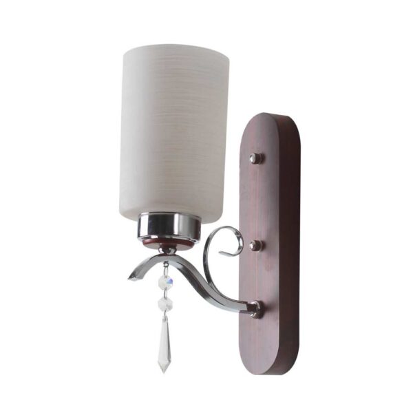 LEARC Designer Lighting Contemporary Glass Metal Wood Wall Light WL1948