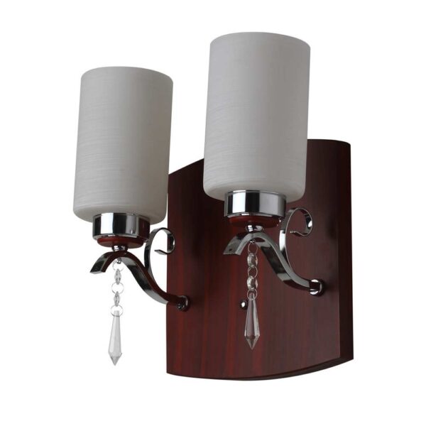 LEARC Designer Lighting Contemporary Glass Metal Wood Wall Light WL1949