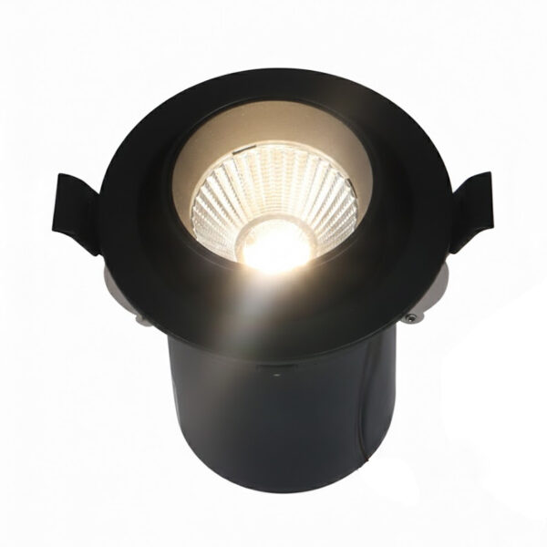 LEARC aluminium black finish 12 watt all angle rotatable and tiltable colour changing 3 in 1 LED down light TR1947-3C
