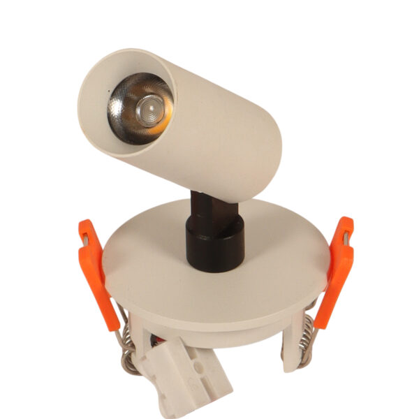 LEARC aluminium white finish 7 watt LED adjustible recess down light with Bridgelux LED and  Philips Driver TR1968