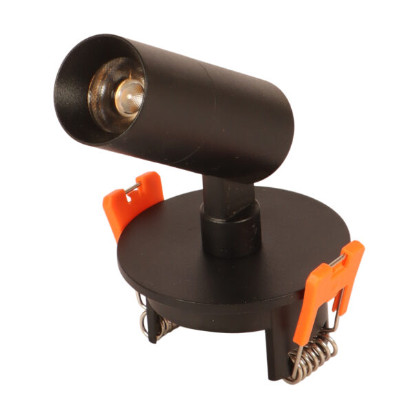 LEARC aluminium black finish 7 watt LED adjustible recess down light with Bridgelux LED and  Philips Driver TR1970