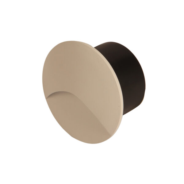 LEARC aluminium die cast premium white finish 3 watt round indoor LED foot light warm white TR1979