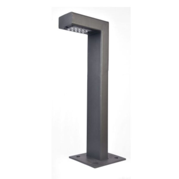 SUPERSCAPE aluminium die cast 24 inch 18 watt LED bollard grey with top branded LED and driver 3K K1451