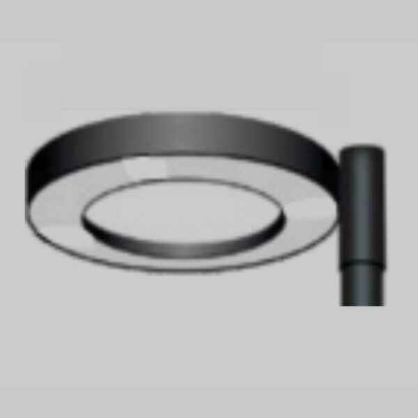 SUPERSCAPE aluminium die cast grey 50 watt post top light with top branded LED and driver K1456