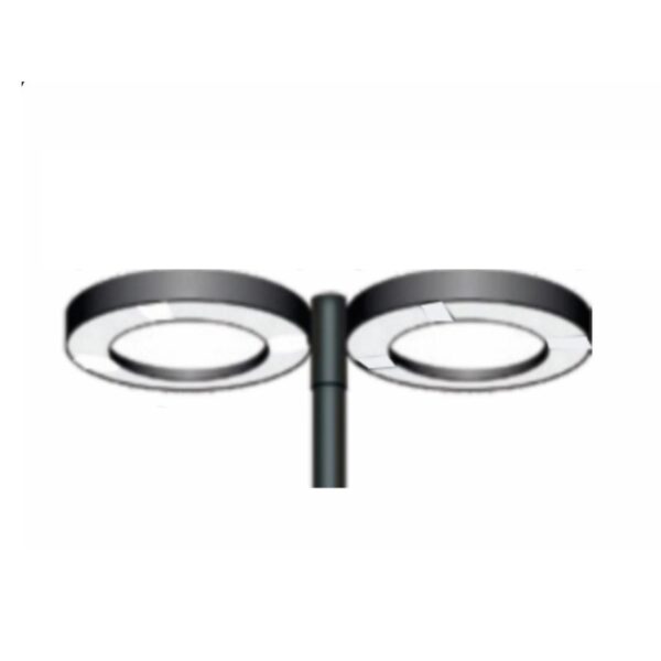 SUPERSCAPE aluminium die cast grey 2 X 50 watt post top light with top branded LED and driver K1457