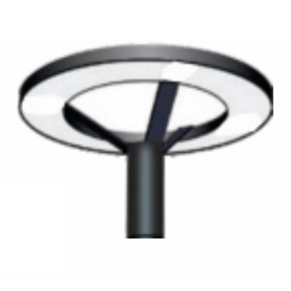 SUPERSCAPE aluminium die cast grey 50 watt post top light with top branded LED and driver K1465