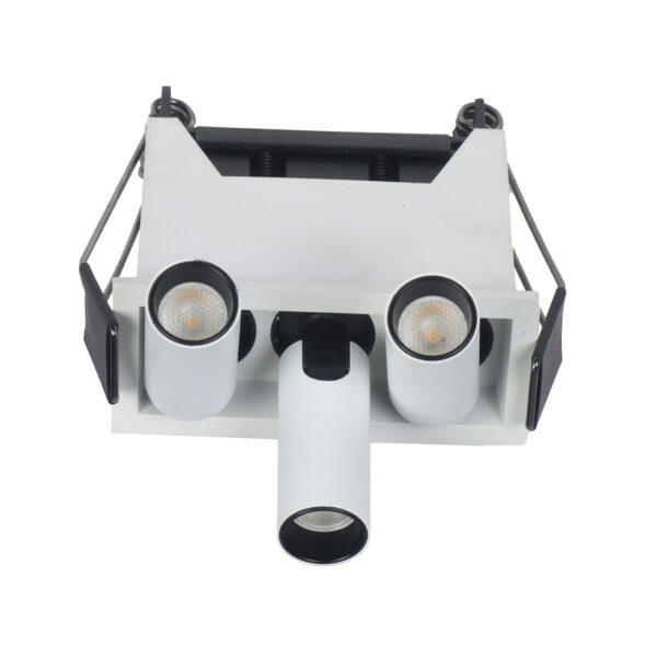 LEARC aluminium white finish 3 X 2 watt LED adjustible recess down light with Osram LED and  high quality Driver TR1972
