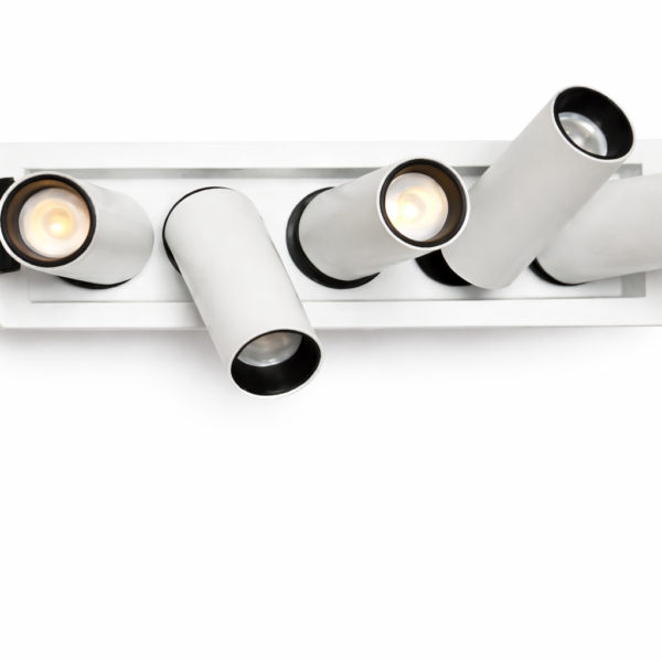 LEARC aluminium white finish 5 X 2 watt LED adjustible recess down light with Osram LED and  high quality Driver TR2040