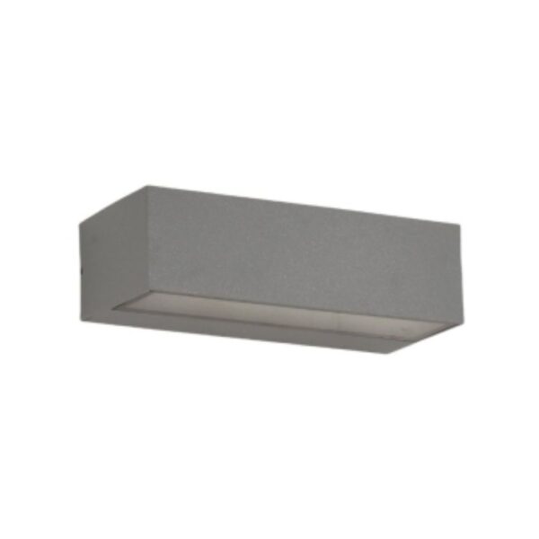 SUPERSCAPE grey finish 2 X 9 watt square Exterior Wall Light LED two way with Bridgelux LED and top quality driver WL3601
