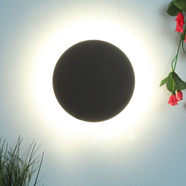 SUPERSCAPE Exterior 9 watt indirect lighting wall highlighter LED grey finish with top branded LED Driver and acrylic 3K WL3615