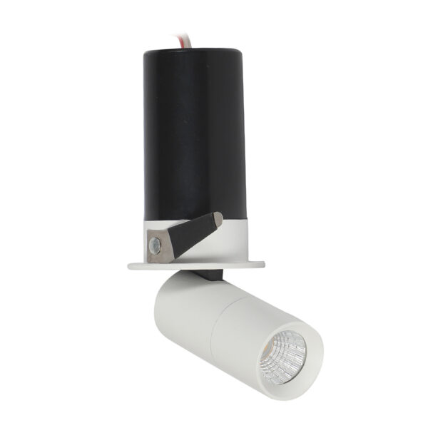 LEARC aluminium white 7 watt all angle rotatable, tiltable, dimmable and tunable LED down light TR1806-DT