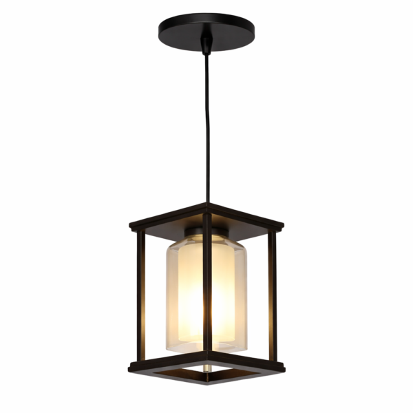 LEARC Designer Lighting Wood Glass Pendant HL8099-1