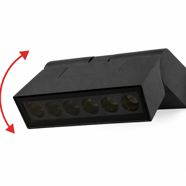 SUPERSCAPE grey finish 6 watt adjustible Exterior Wall Light LED with Bridgelux LED and top quality driver SK5659