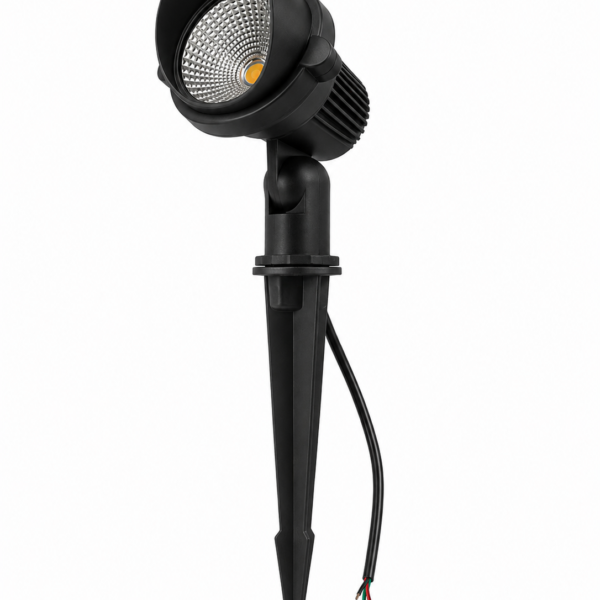 Superscape black finish 8 watt heavy duty garden spike light 3K K1469