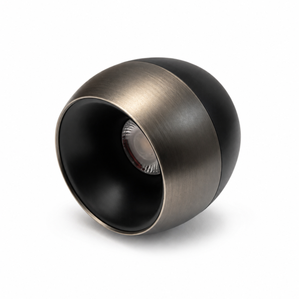 LEARC aluminium black and grey finish 7  watt LED ceiling cylinder surface FXE675