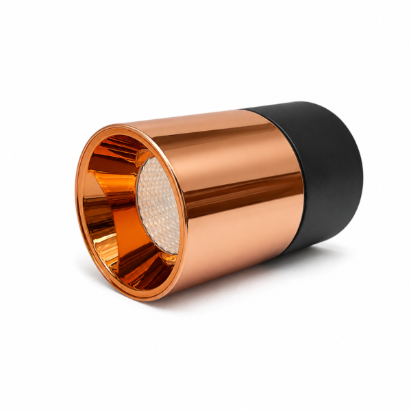 LEARC aluminium black rose gold finish 7 watt LED ceiling cylinder surface FXE672