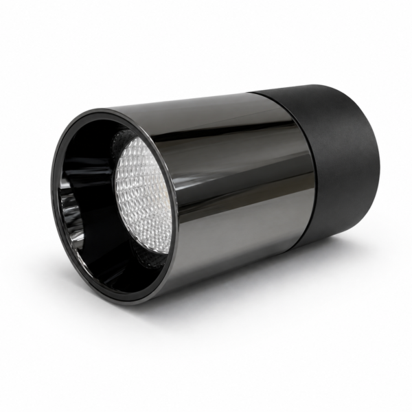 LEARC aluminium black and black nickel finish 7 watt LED ceiling cylinder surface FXE673