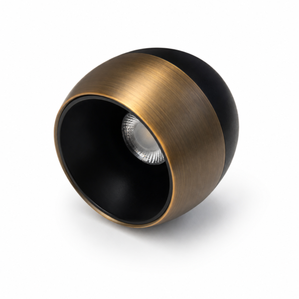 LEARC aluminium black and antique finish 7  watt LED ceiling cylinder surface FXE674